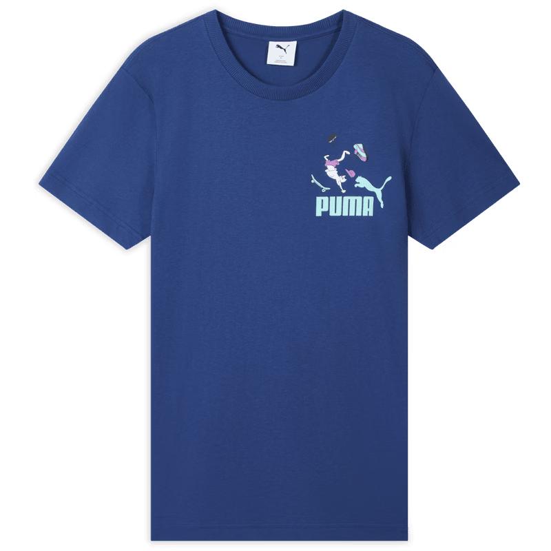 

PUMA Unisex Pure Cotton Round Neck Sports T-shirt S