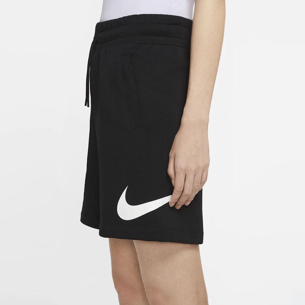 Nike Odzież sportowa Swoosh SS20 Codzienne spodenki treningowe sznurowane Damskie spodenki Czarne CJ3834-010