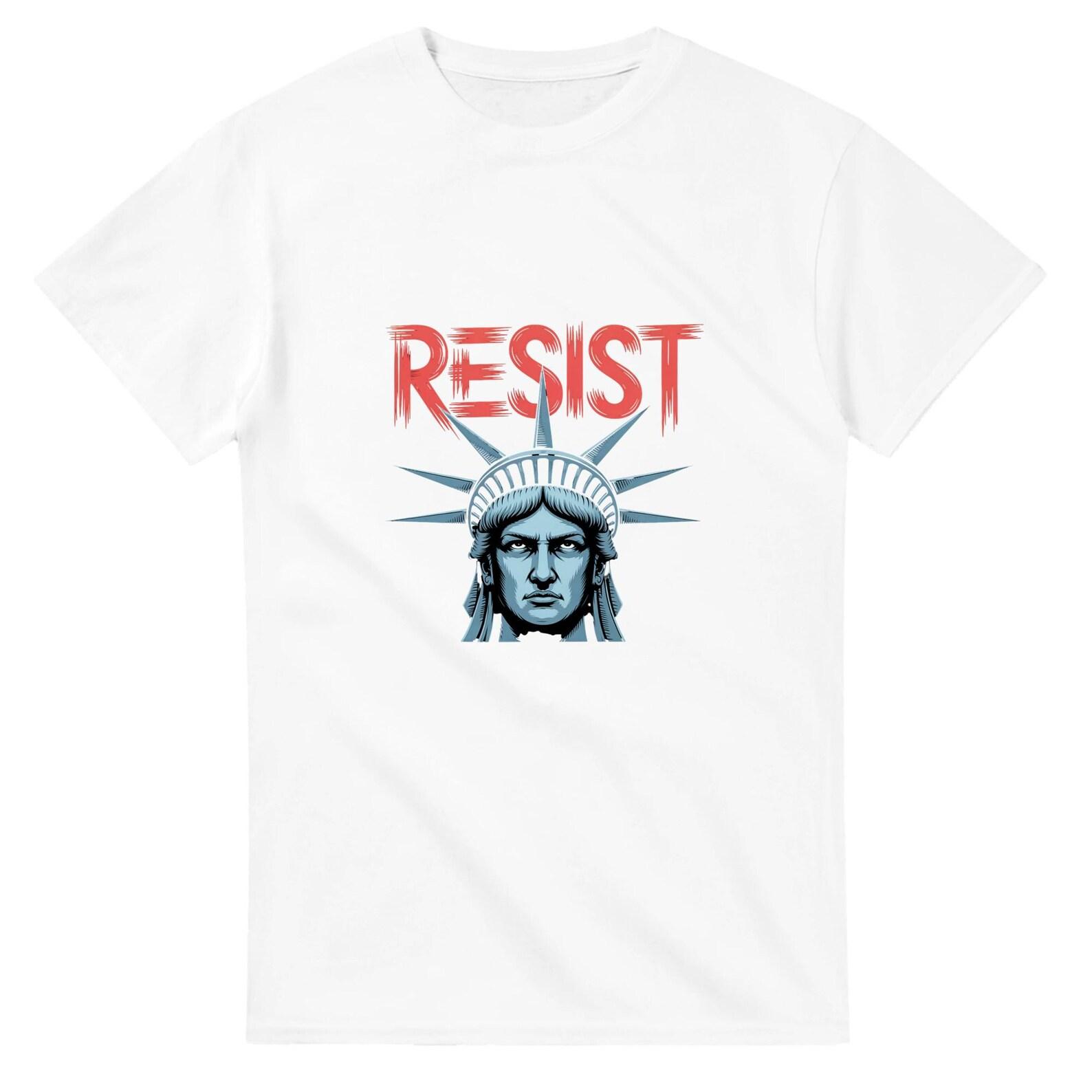 Resist 4th of July Heavyweight Unisex Crewneck T shirt | Gildan® 5000 S