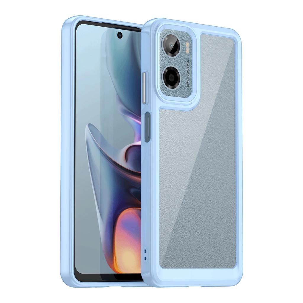 Transparent Colorful TPU Phone Case for Motorola Moto E15 G05 G15 G17 G67 Power G35 G55 G75 G85 5G Protective Cover Fundas Coque