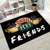 Classic Friends Central Perk Sign TV Rug for Bedroom Living Room Sofa Home Doormat Decor, Large Kids Play Non-slip Floor Mat