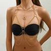 Multi-layer Women Body Chain Metal Bra Body Jewelry Trendy Bikini Waist Chain  Costume Accessories
