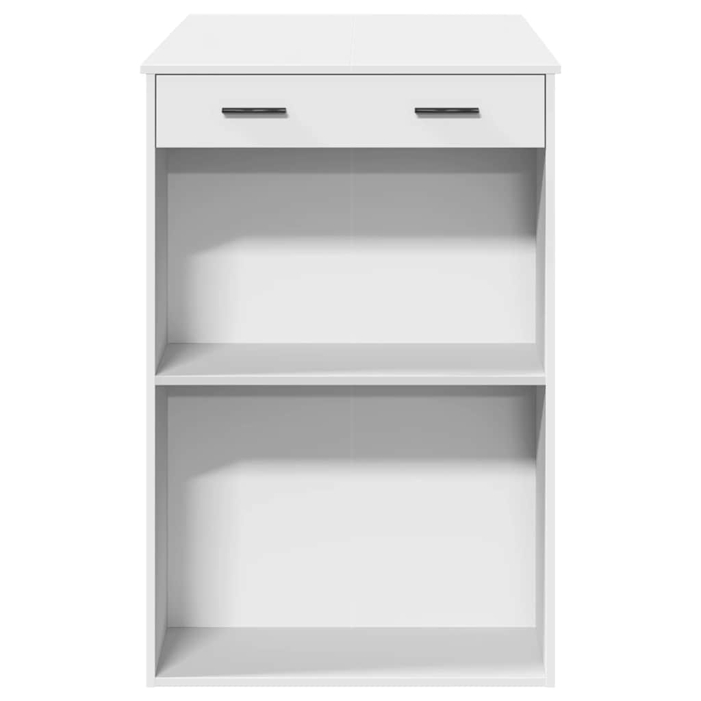 Bartisch White 102x70x103.5 cm Particleboard