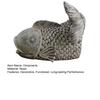 Fish Shape Rainwater Diverter Decorative Gutter Downspout Statue Functional Outdoor Fish