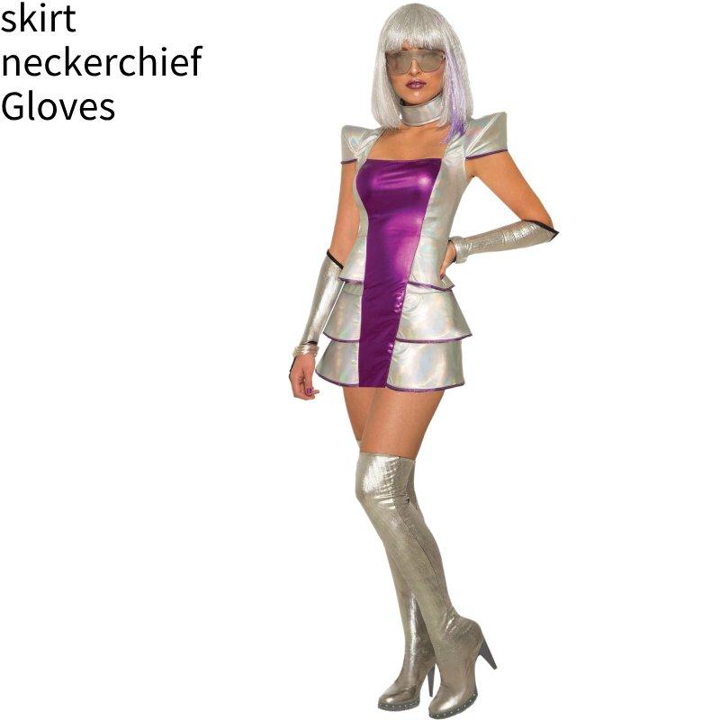 

Alien Halloween Female Astronaut Space Suit Cosplay Costume Clothes Performance M
