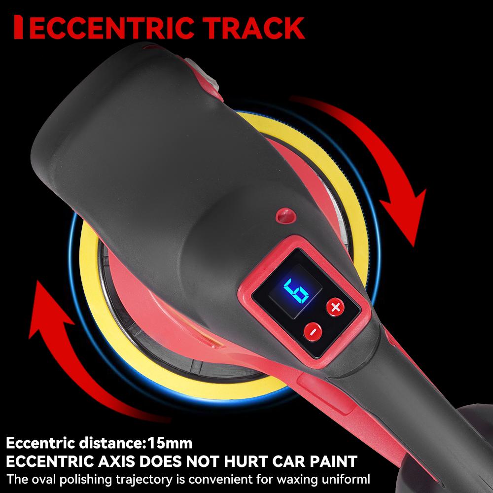 ONEVAN Polizor electric 8500RPM 6 trepte Polizor auto fără fir Electric Auto Ceruire Șlefuire Unealtă electrică Pentru baterie 18v cu pin