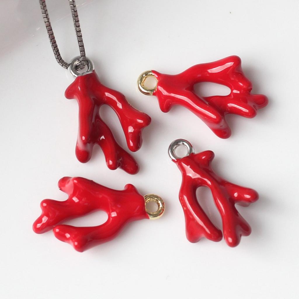 Stylish Oceanics Corals Alloy Pendant For Necklace Bracelet Jewelry Making Portable Sturdy