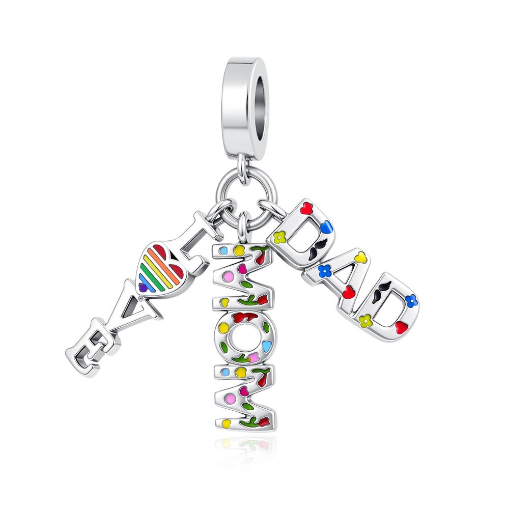 New Copper The Frog Prince Pendant Charm Happy Friend Sister Mom Pet Love Bead Fit Original Bracelet Jewellery Cake Gift