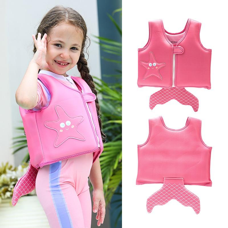 Kids Cartoon Non Inflatable Swim Float Vest For Toddlers