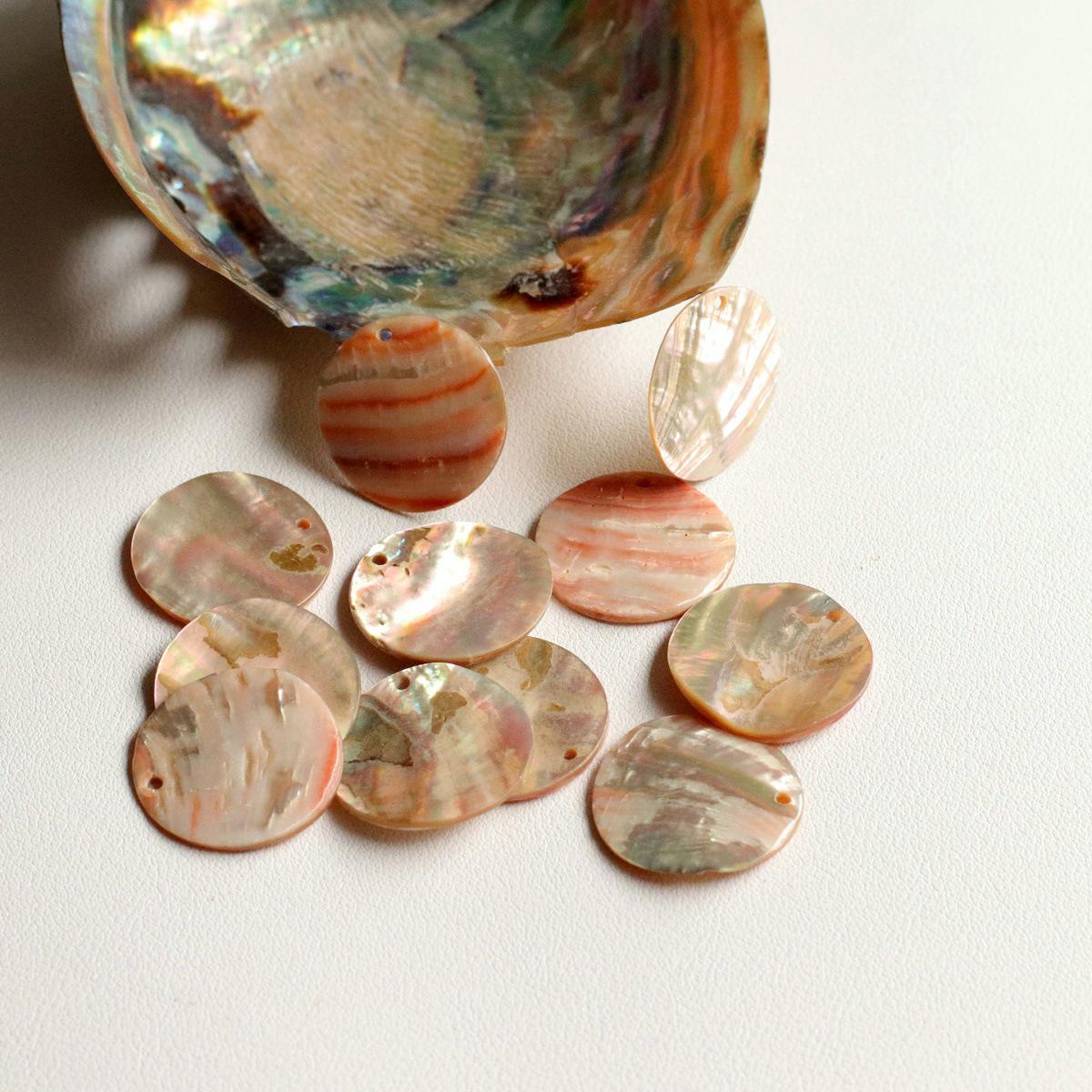 Handmade Abalone Shell Round Slices Earrings & Hairpin Accessories – DIY Jewelry Materials