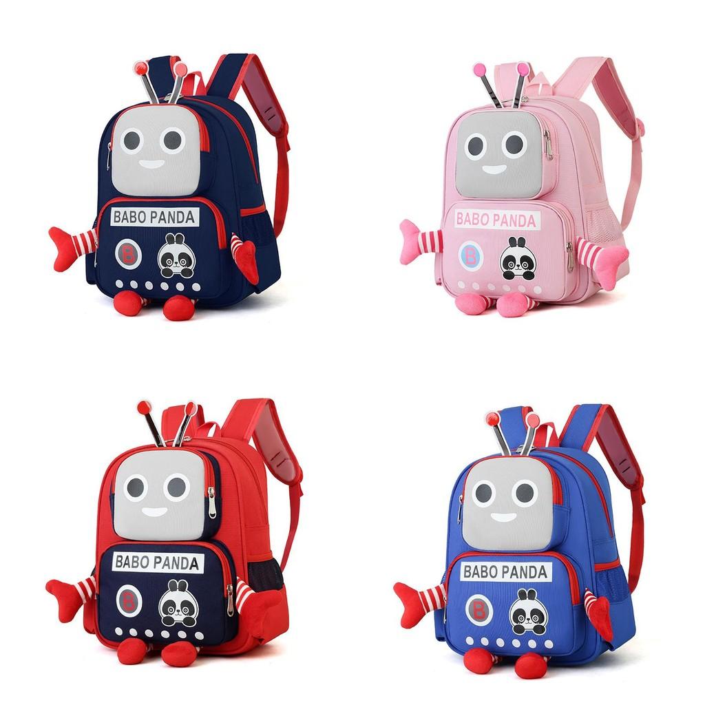 Kids Cartoon Backpack For Girls And Boys With Robot Design For School