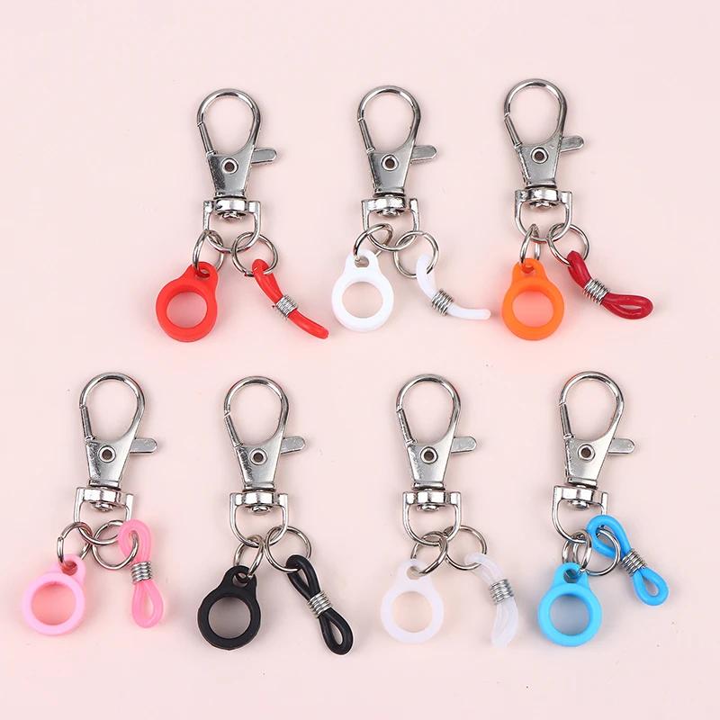 7/6/12Pcs Silicone Anti-Lost Adjustable Rings Pen Holder With Clips For Lanyard Nurses And Doctor Pen Clips Haning