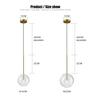Nordic Modern Pendant Lamp Fixture Clear Glass Ball Lighting Lampshade Bedroom Hanging Lights Dining Restaurant Decor Suspension