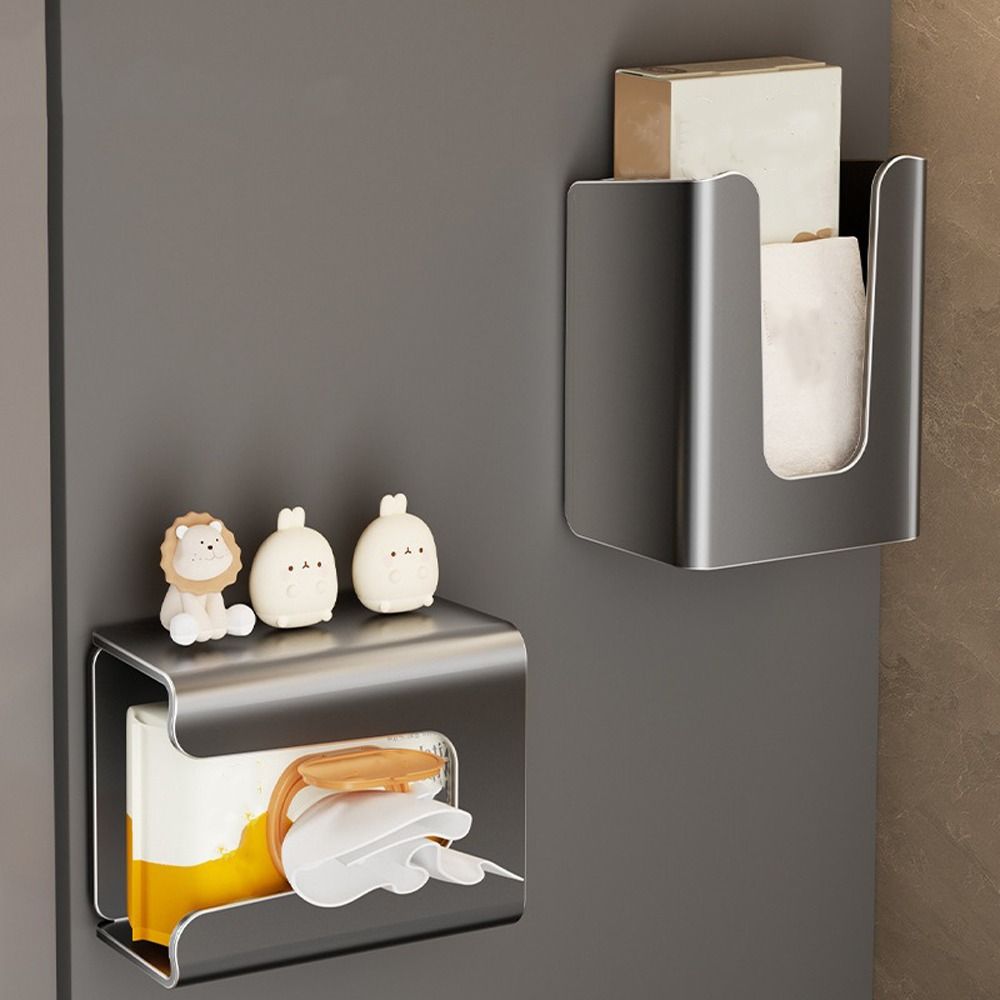 Wall Mounted Magnet Storage Container Waterproof Tissue Dispenser Box  Home Kitchen