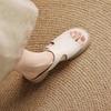 Thick-soled one-word cool slippers for women's summer wear, new super soft sheepskin, simple and lightweight non-slip sandals