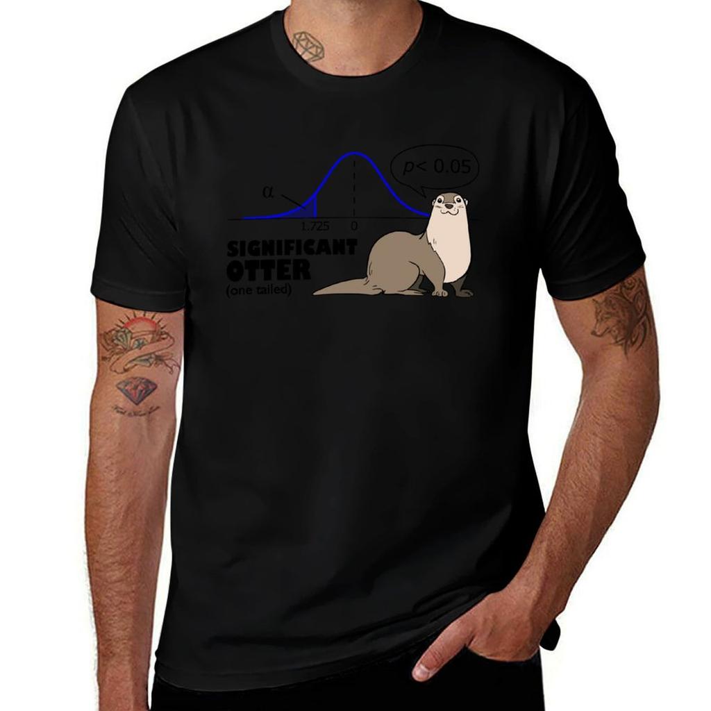 Significant otter (one tailed) T-Shirt High Elasticity Sports Tee Shirt