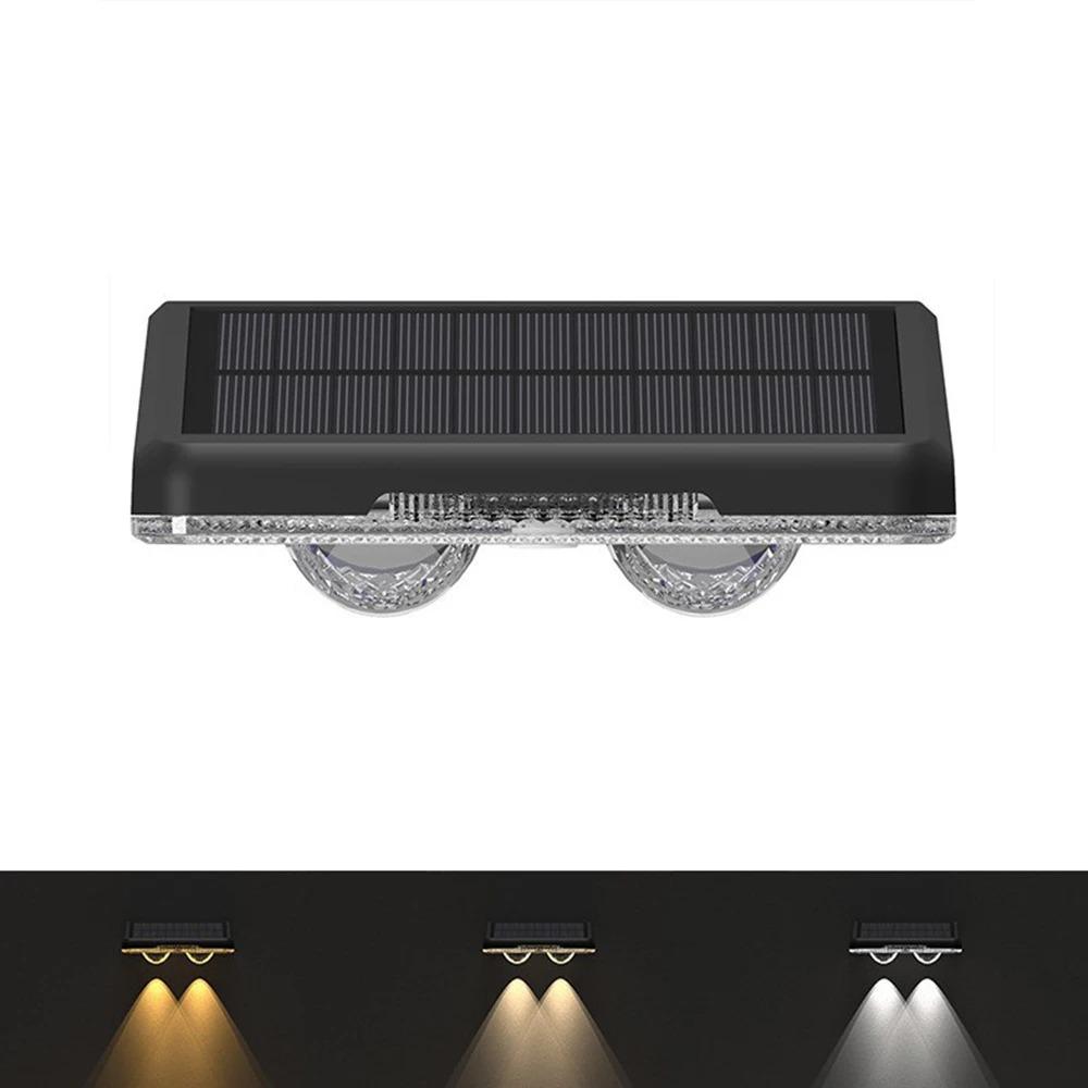 Solar LED Light Solar Wall Lamp Outdoor IP65 Waterproof High Brightness Luminous Lighting for Outdoor Garden Balcony Decoration