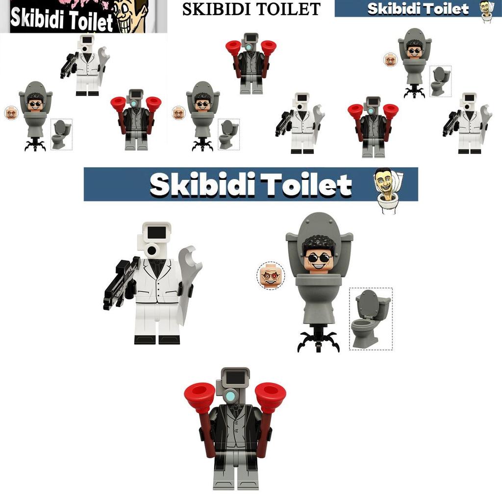 Ultimativer Toilettenmann, unvergleichlicher Kriegsgott, Wissenschaftler, Überwachungsexperte, Plastikbausteinspielzeug