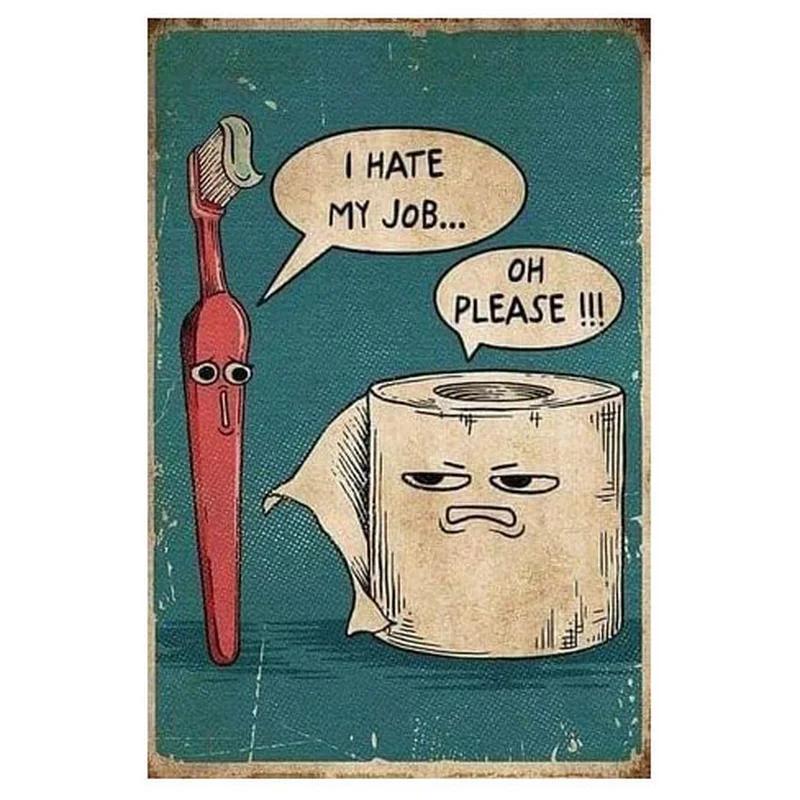 Funny Bathroom Metal Tin Sign Artwork Wall Decor Your Butt Napkins My Lady My Lord Decoration for Home Hotel Cafe Pub Wall Decor