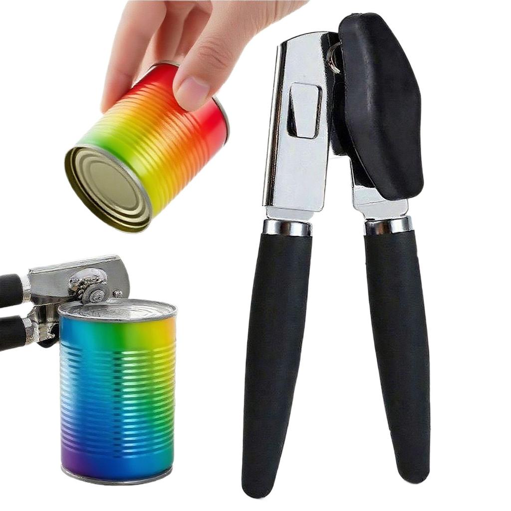 Multifunctional Stainless Steel Can Opener with Comfortable Handle