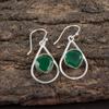 Kolczyki z zielonego onyksu Ręcznie robiona biżuteria z kamieni szlachetnych, Kolczyki z litego srebra próby 925 Biżuteria o unikalnym designie na prezent ślubny