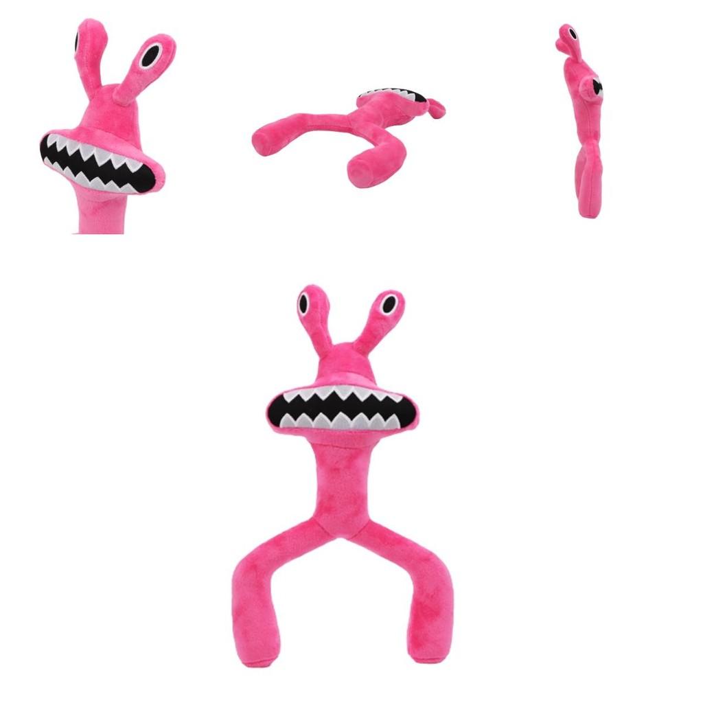 Roblox Rainbow Friends Pinker Frosch Plüschtier Weiche und Quetschbare Stoffpuppe für Kinder und Babys