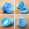 Collapsible Silicone Travel Mouthwash & Toothbrush Cup