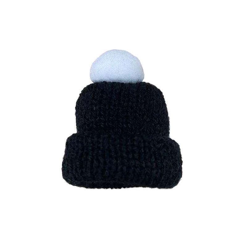 

Мини-набор из пряжи для рождественского DIY: шарф и шапка для украшения винной бутылки, аксессуары для куклы