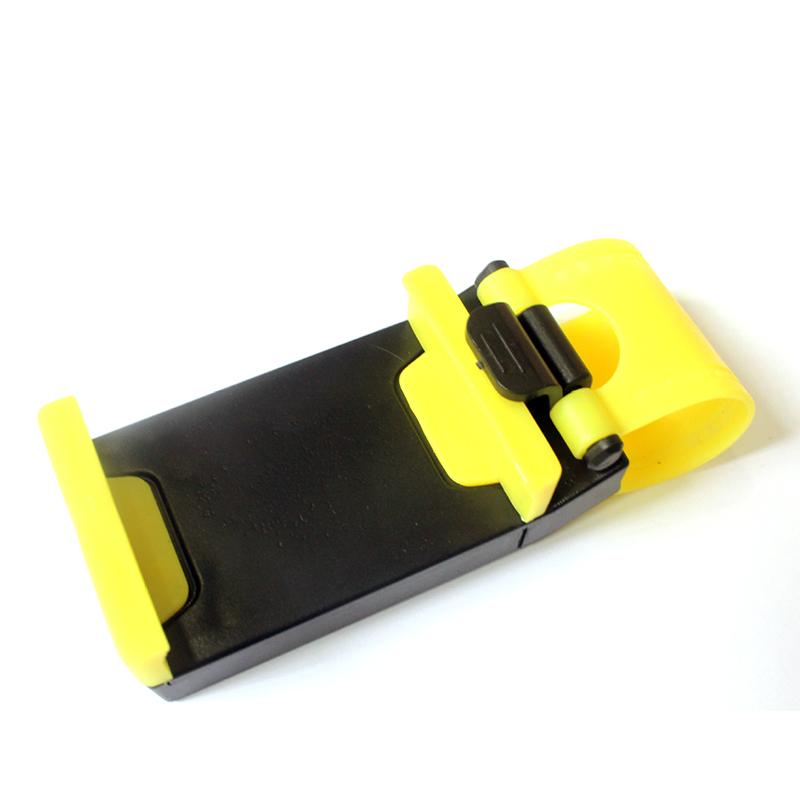 Car Steering Wheel Mobile Phone Holder Universal Mount Buckle Phone Holder for Steering Wheel Navigation Car Auto Accessories