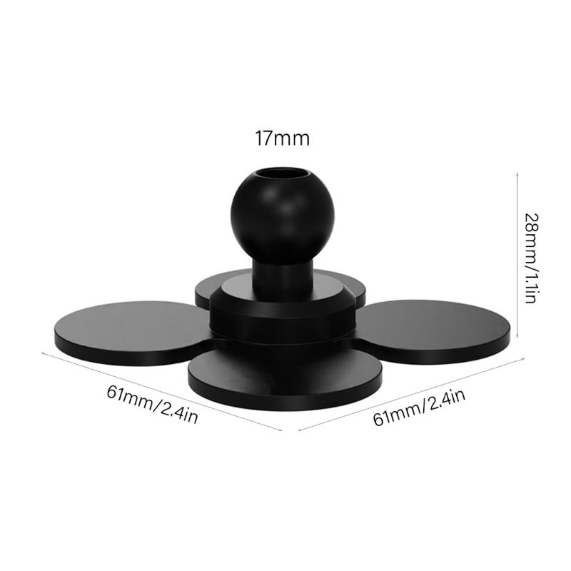Quick Release Flexible Fixed Base with 17mm Ball Head For Action Camera Motorcycle Mount Replacement Accessories