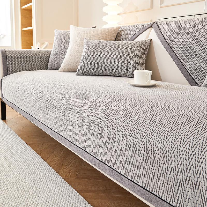 

2025 Chenille Non-Slip Sofa Cushion Cover, Universal Four Seasons Use Custom Sofa Cushion