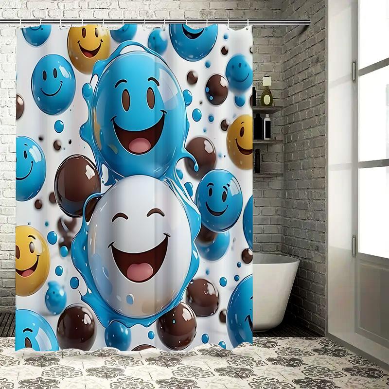 Cartoon Smile Face Decor for Bathrooms Suitable for Kids and Adults Home Decoration to Enhance Space Waterproof  Durable