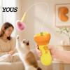 Interactive Hunting Toy for Ragdolls Electric Cat Ball Launcher, One-Click Recycling, Automatic Retractable Small Insect Motion Plush Balls with Bells