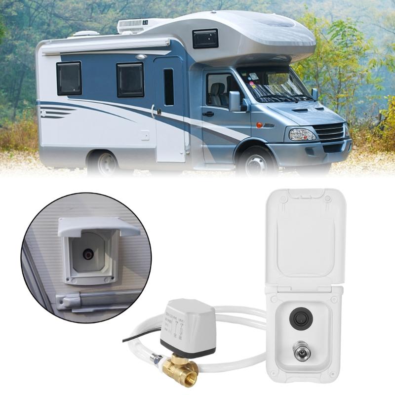 RVs Hatches Cover Accessories Water Inlet Parts Threaded Fill Dish for RVs Boats