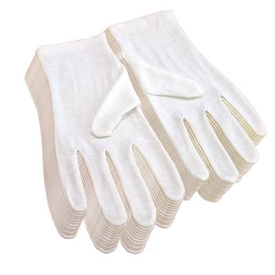 Basic Standard Pure Cotton Cotton Gloves 12 Pairs L Size White 100% (for Men)
