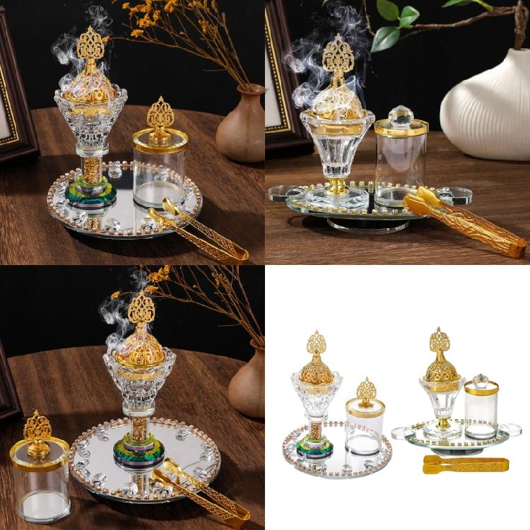 Versatilitys Glass Incenses Burners Set For Yoga Studios Home Decoration Romantics Occasion And Relaxation Ceremony Display