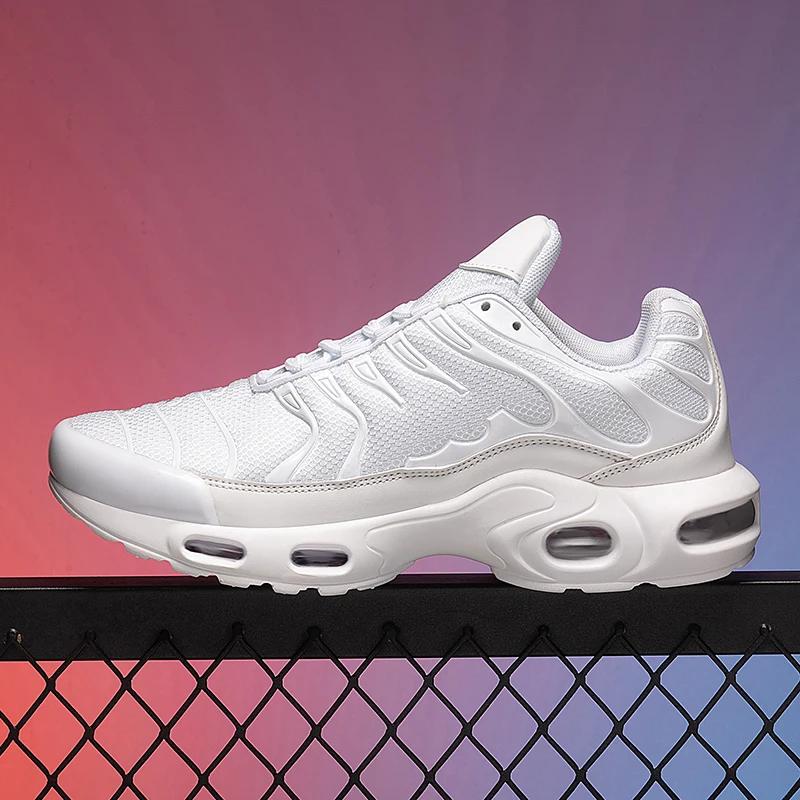 Mesh Lace-Up Ultra-Light Running Shoes Air Cushion Breathable Mesh Casual Sports Shoes for Men and Women
