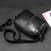 Men'S With Cowhide Shoulder Messenger Bag, Small Bag, Commuter Bag, Portable Mobile Phone, Mail Carrier, Small Square Bag, Men'S Satchel, All-Match.