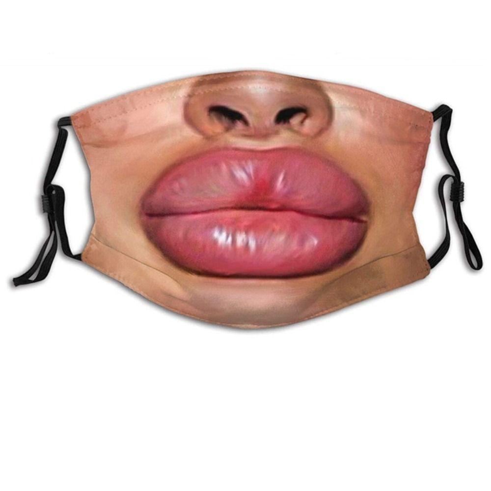 Personality Funny Printed Mask Facial Expression Party Cosplay Mask Winter Outdoor