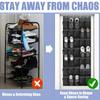 Space-Saving Shoe Organizer For Doors - Large Capacity, Anti-Slip Mesh Hanging Storage Rack, Suitable For Sports Shoes And Shoes