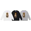 Ape Head Print Unisex Casual Loose Pullover Sweatshirt - Autumn/Winter Trend for Teens