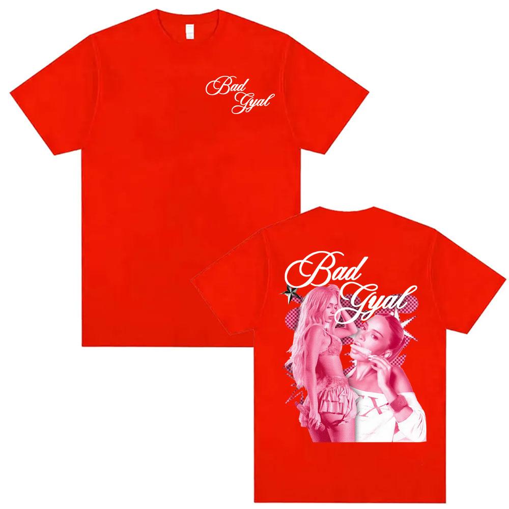 

Bad Gyal Real Gyal Album Tour 2026 Graphic T Shirts Men Women Fashion Aesthetic Short Sleeve Tshirts Casual 100 Cotton T Shirt S