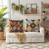 Color - Pop Geometric Floral Pillow CoversLiving Room Sofa Cushion Cover, Soft and Comfortable, Bedroom Room Decoration