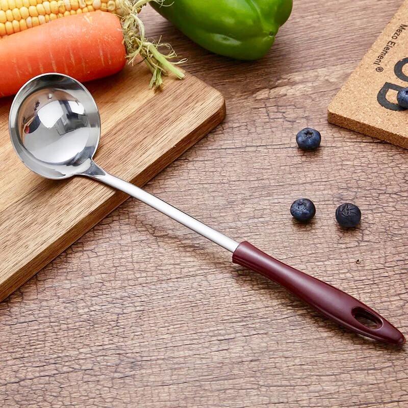 ZISIZ Thickened Stainless Steel Soup Spoon Set