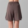 Womens High-Waisted Quick-Dry 5-Point Yoga Shorts With Utility Pockets Loose Fit Athletic Workout Pants