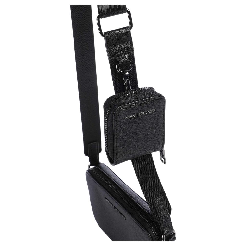 New ARMANI EXCHANGEAE Synthetic Material Crossbody Bags Men's Black XM000864-AF13924-UC001