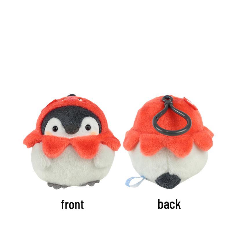 Genuine Plush Penguin Keychain - Japanese Style Cute Backpack Accessory & Positive Energy Bag Charm