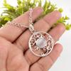Selenite Jewelry, Handmade Gemstone Pendant, 925 Solid Sterling Silver Pendant Dainty Jewelry, For Engagement Gift