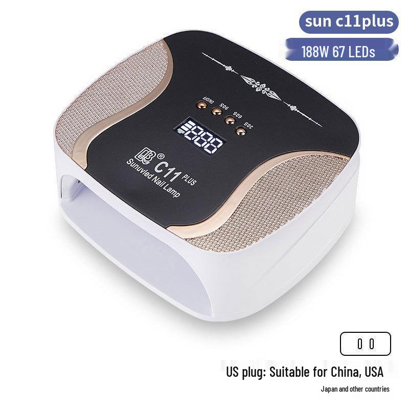 256W High Power UV/LED Dual Light Nail Curing Lamp