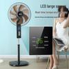 20" Camel Smart Voice-Controlled Electric Floor Fan with Low Noise, Remote Control, and Mechanical Oscillation.